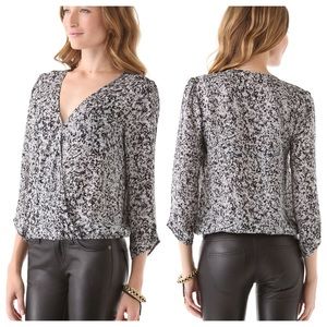 Joie Pleated 100% Silk Blouse